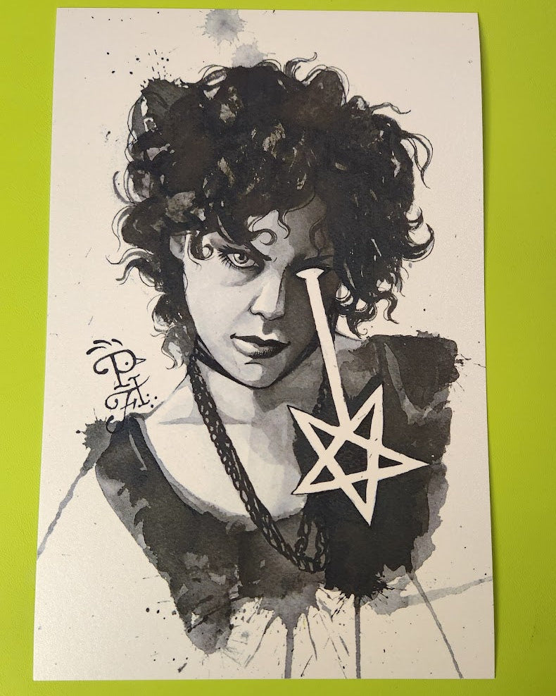 Nancy Downs watercolor portrait.