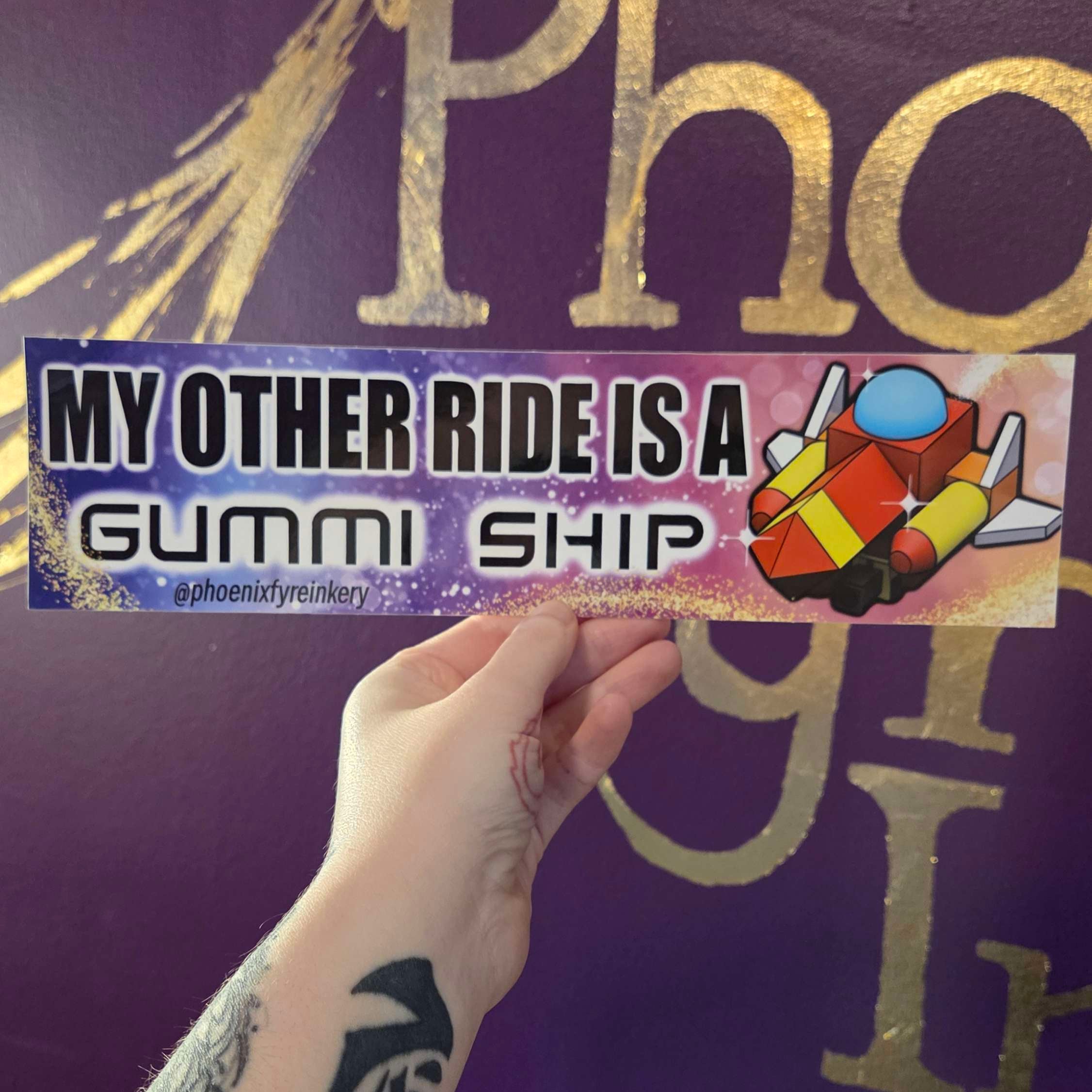gummi ship sticker