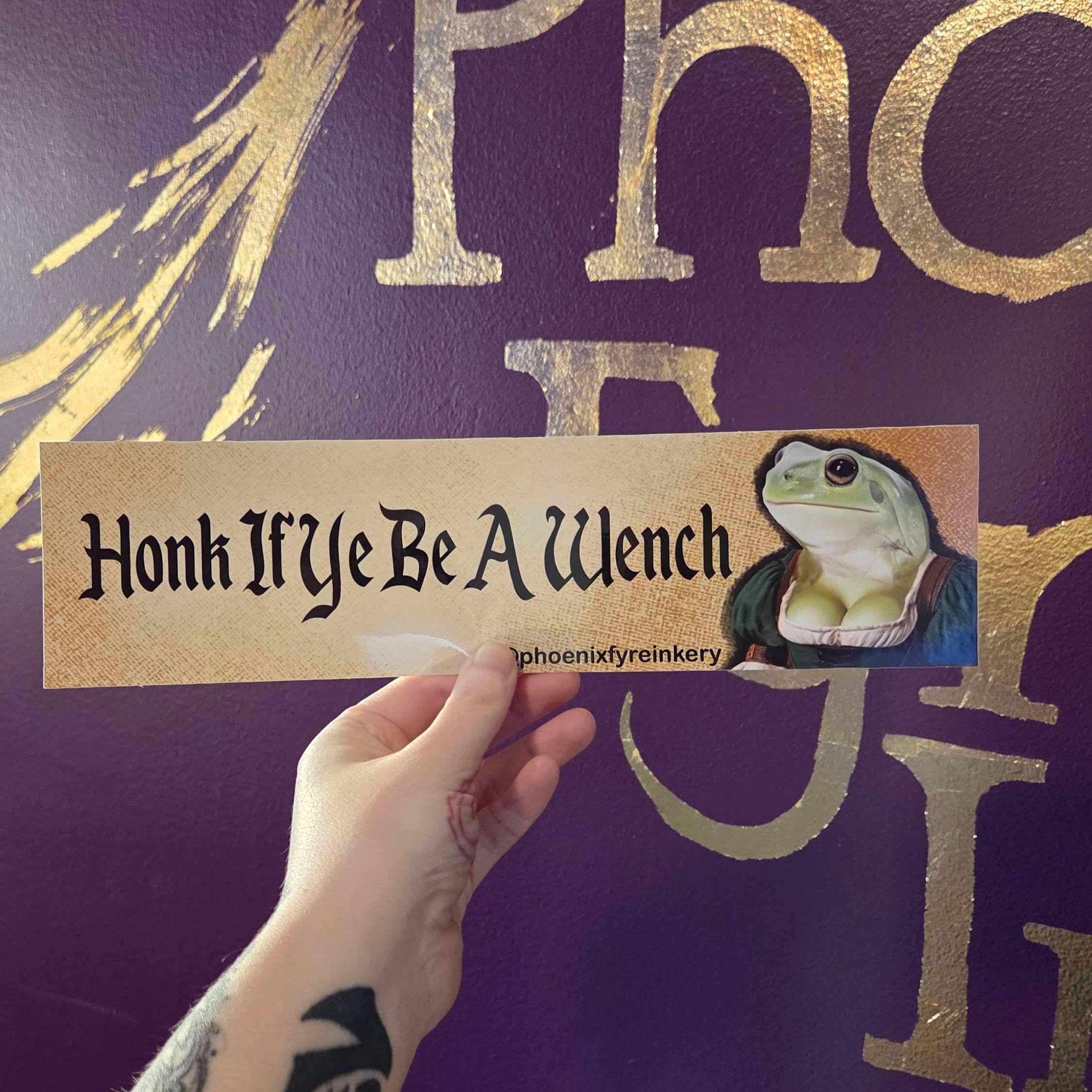 Honk If Ye Be A Wench Bumper