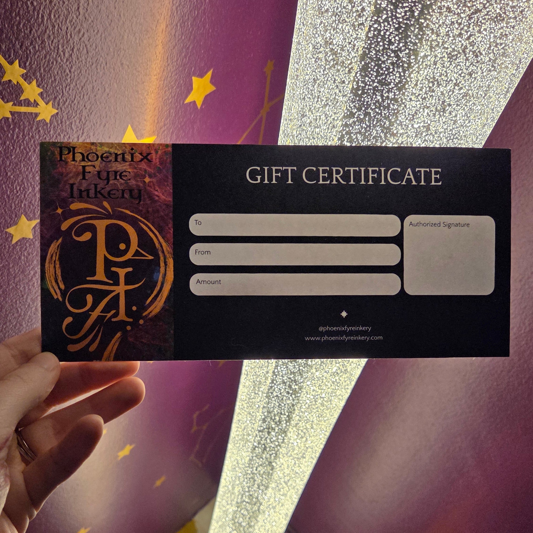 Tattoo Gift Certificate